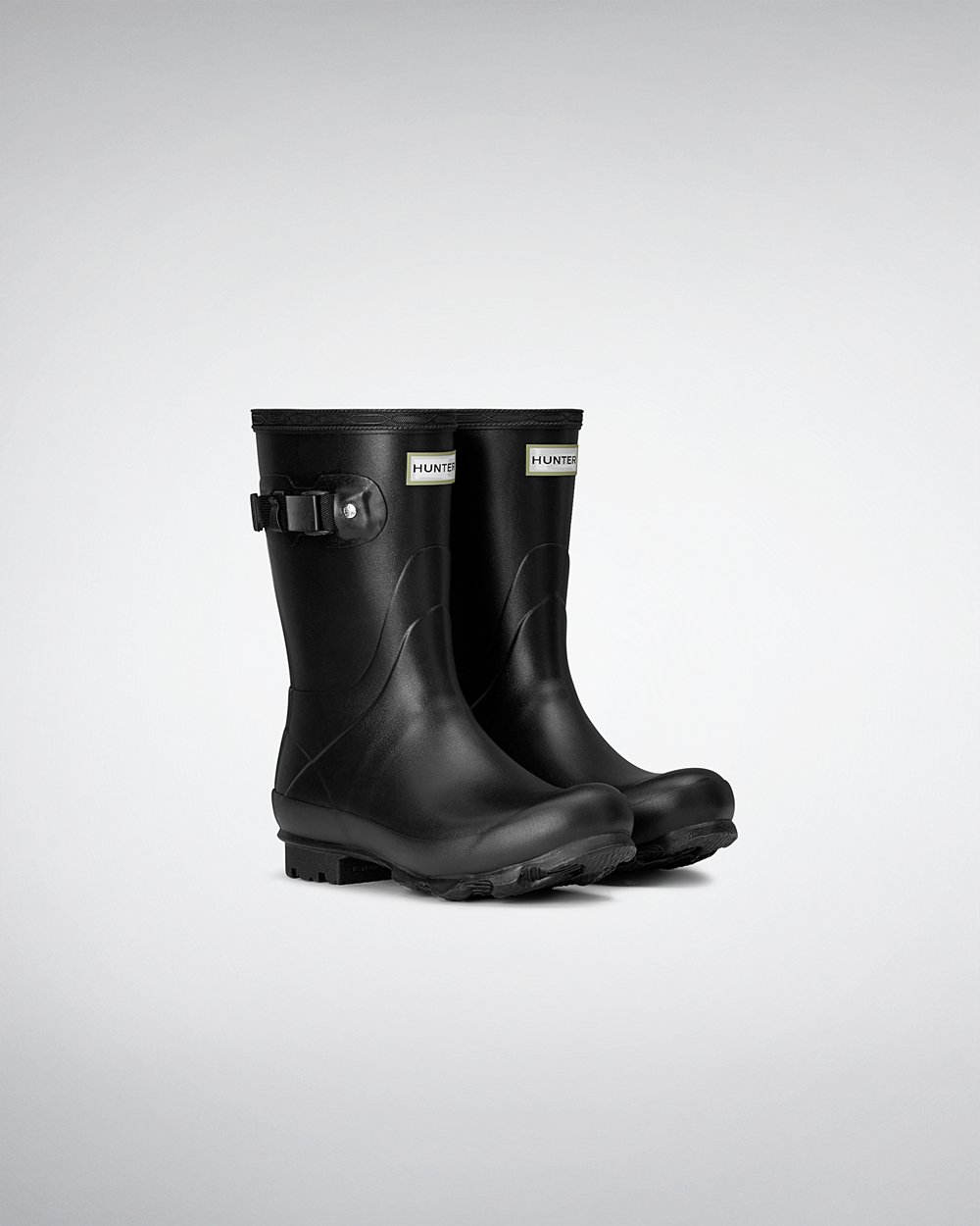 Women Hunter Norris Field | Short Rain Boots Black | NZ-28179-BWSY